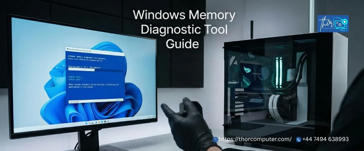 windows memory diagnostic tool running RAM test on Windows 11 PC